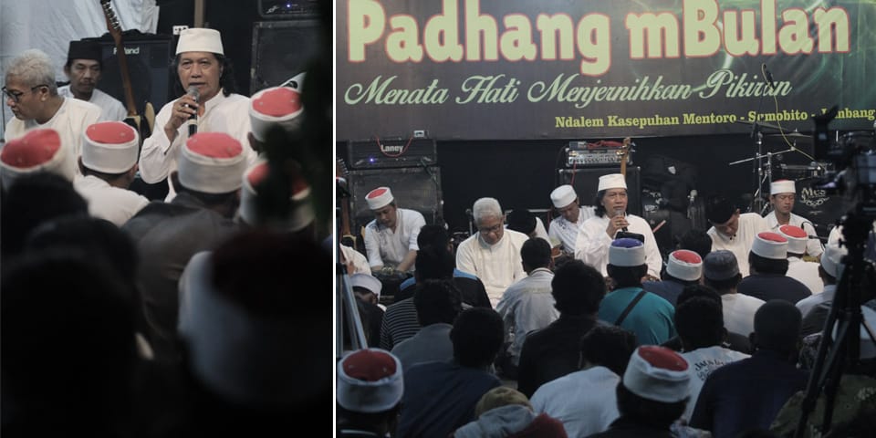 Suasana majelis ilmu Padhangmbulan. Suasana majelis ilmu Padhangmbulan.