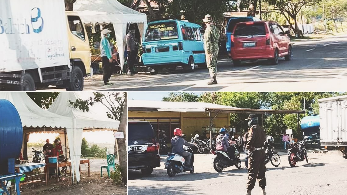 Posko perbatasan Polewali Mandar Majene.
